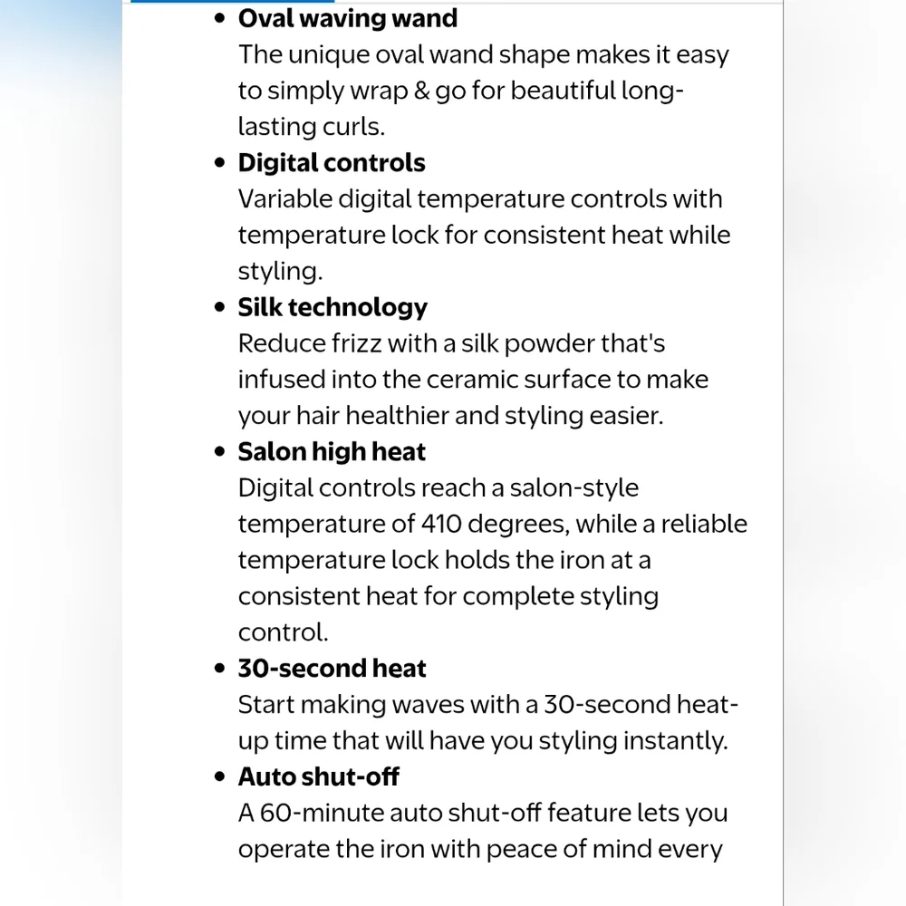 Remington Oval Waving Digital Hair Styling Iron with Silk Technology NWOB